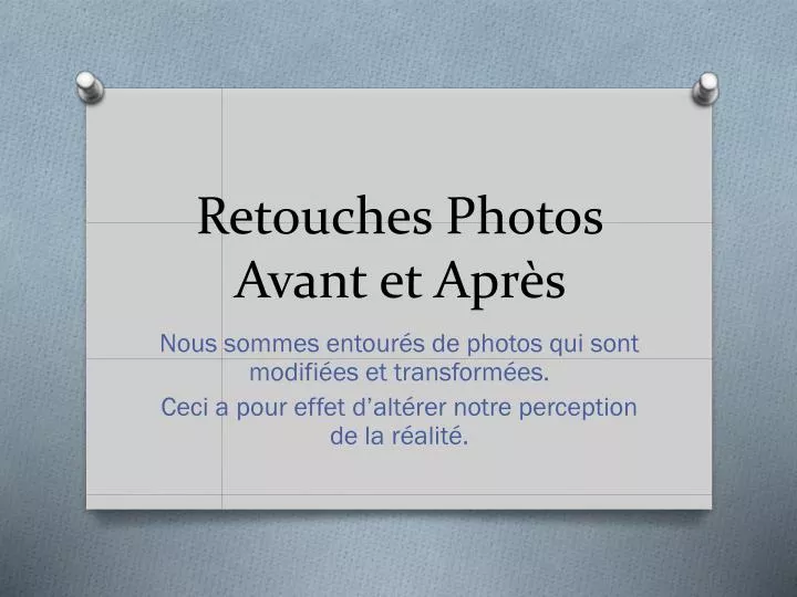 retouches photos avant et apr s