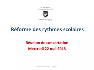 r forme des rythmes scolaires
