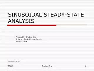 SINUSOIDAL STEADY-STATE ANALYSIS