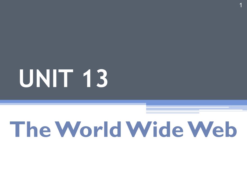 PPT - UNIT 13 PowerPoint Presentation, free download - ID:2096115
