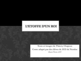 l e toffe d un roi