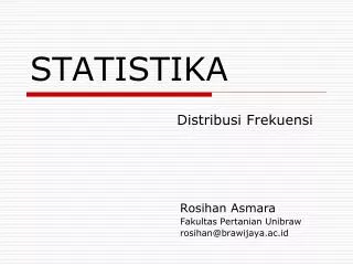 STATISTIKA