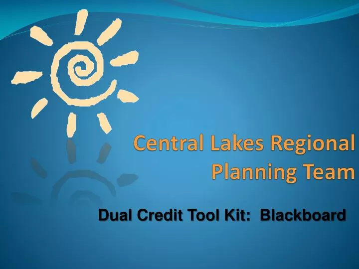 central lakes regional planning team