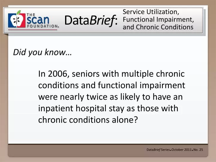 service utilization functional impairment and chronic conditions