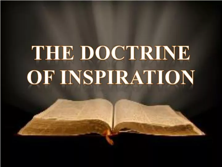 the doctrine of inspiration