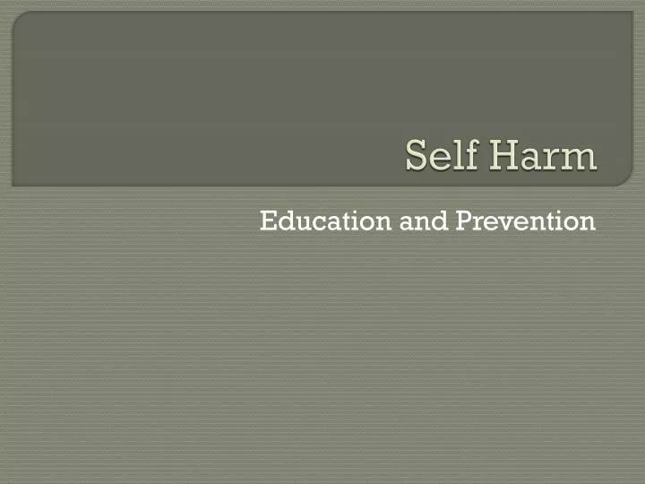 self harm