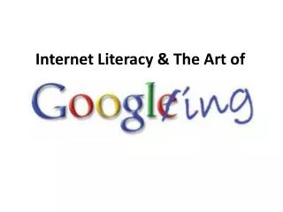 Internet Literacy &amp; The Art of