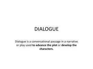 dialogue