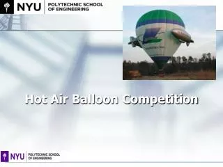Hot Air Balloon Competition