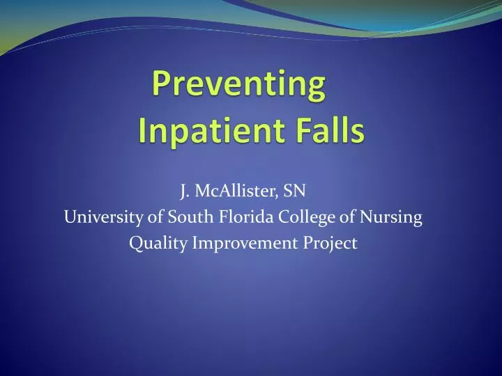 preventing inpatient falls