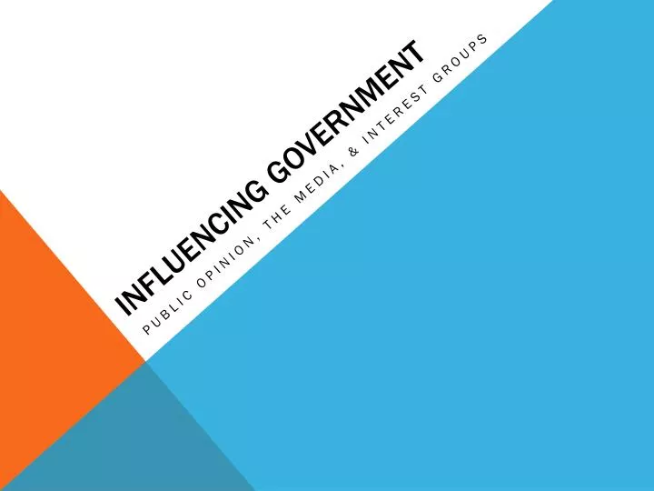 influencing government