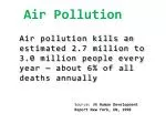 Air Pollution - slide 1