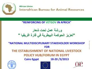 Reinforcing Veterinary Governance in Africa