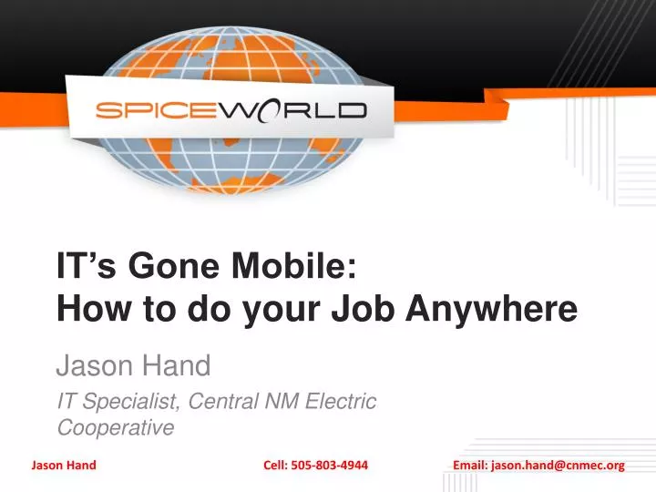 it s gone mobile how to do your job anywhere