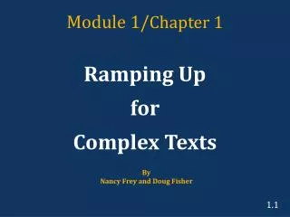 Module 1/ Chapter 1