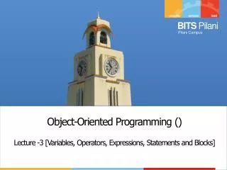 Object-Oriented Programming ()