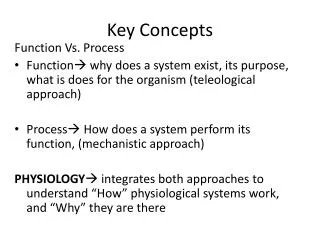 Key Concepts