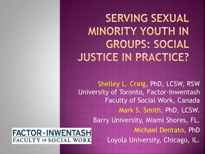 serving sexual minority youth in groups social justice in practice