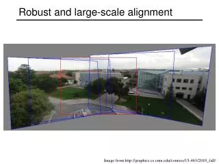 Robust and large-scale alignment