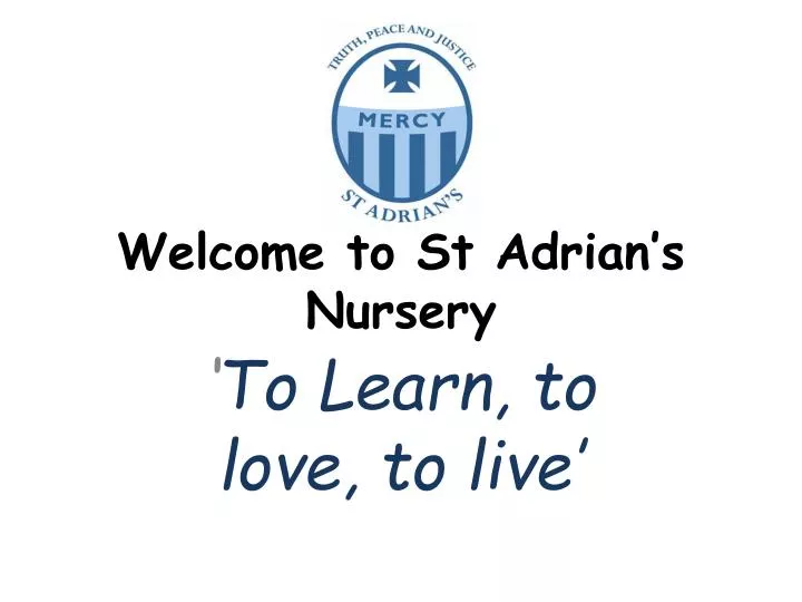 welcome to st adrian s nursery