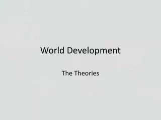 World Development