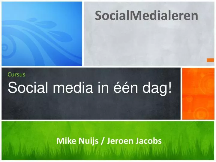 cursus social media in n dag