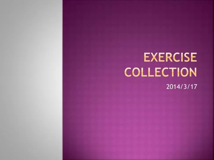 exercise collection