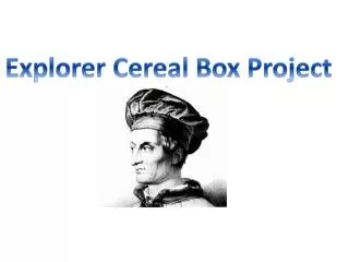 Explorer Cereal Box Project