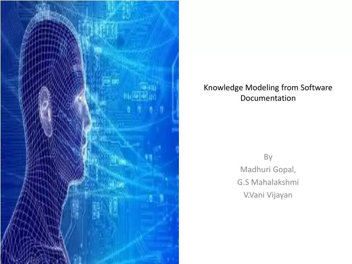 knowledge modeling from software documentation