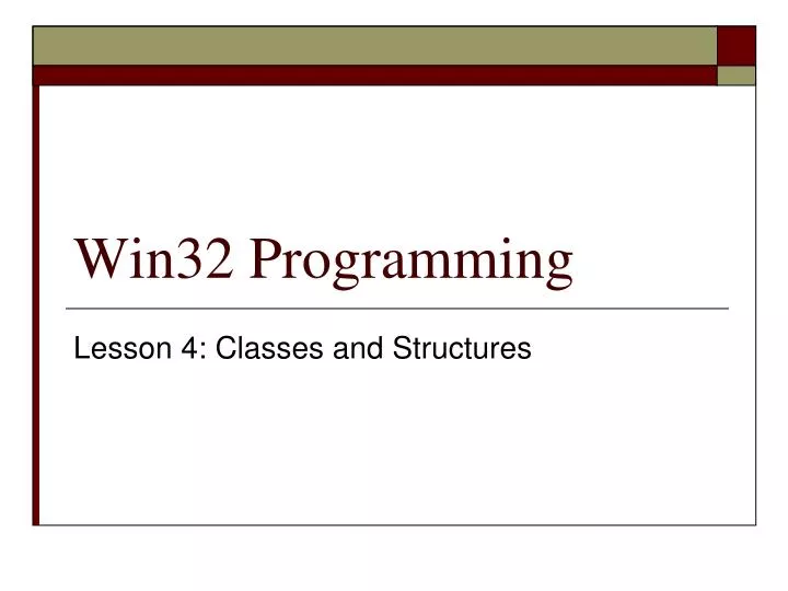 win32 programming