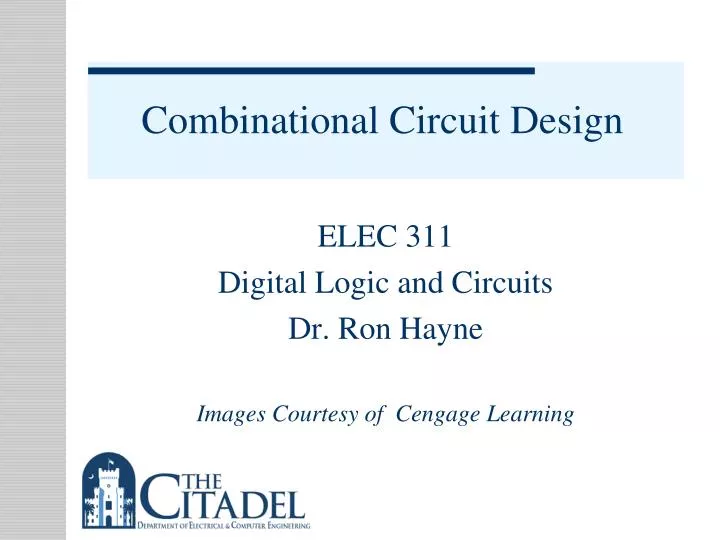 combinational circuit design