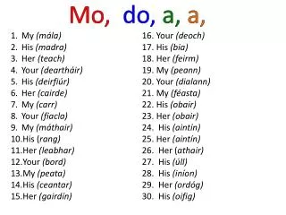 mo do a a