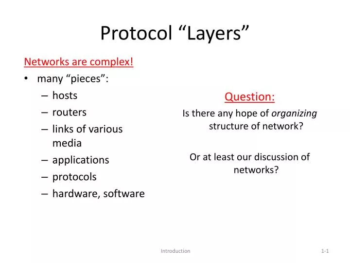 protocol layers