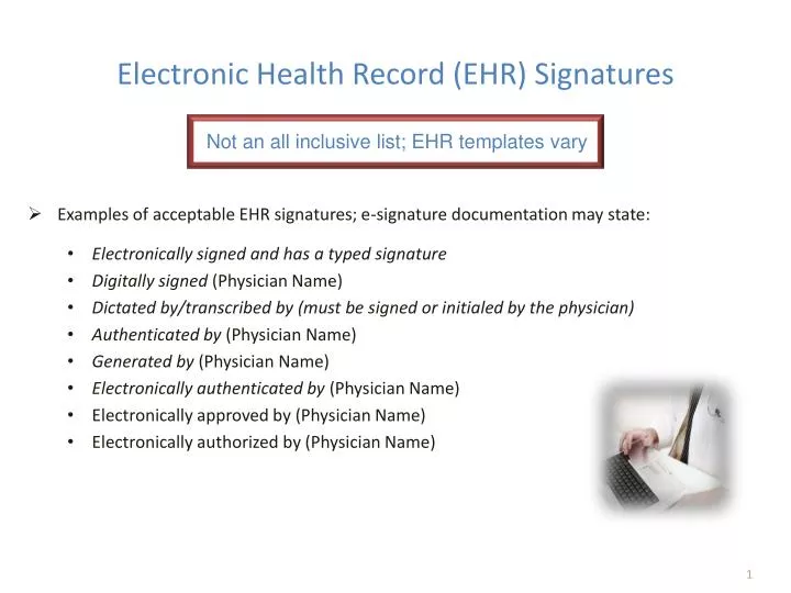 electronic health record ehr signatures