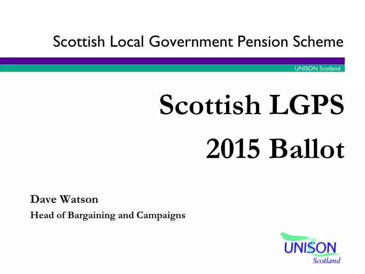 scottish local government p ension s cheme