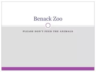 Benack Zoo