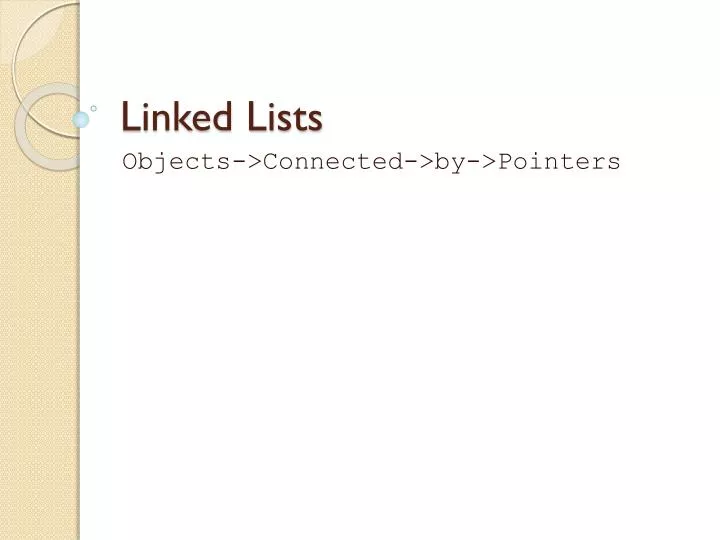 linked lists