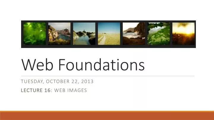 web foundations