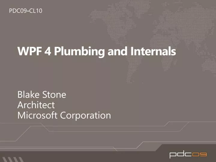 wpf 4 plumbing and internals