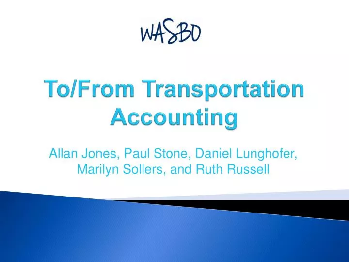 to from transportation accounting