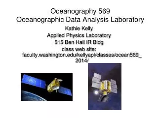 Oceanography 569 Oceanographic Data Analysis Laboratory