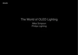 The World of OLED Lighting