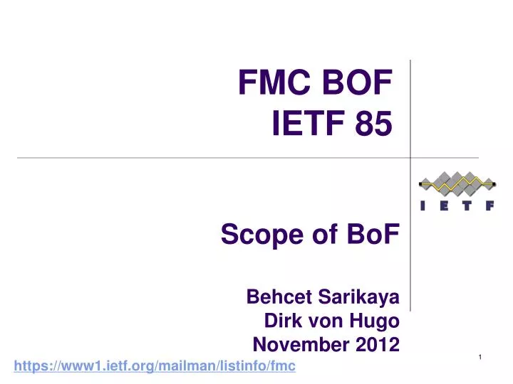 scope of bof behcet sarikaya dirk von hugo november 2012