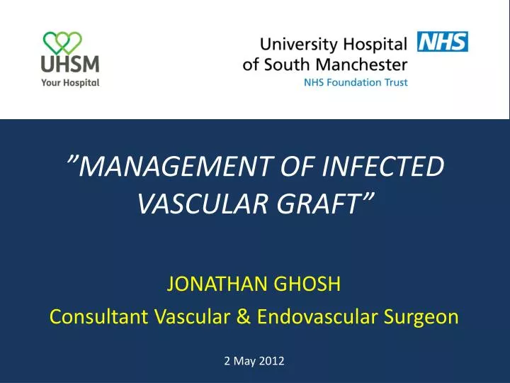 management of infected vascular graft