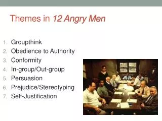 Themes in 12 Angry Men