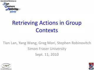 Retrieving Actions in Group Contexts