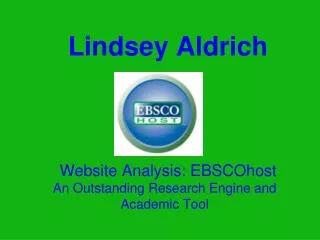 Lindsey Aldrich