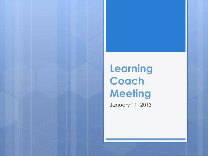 learning coach meeting