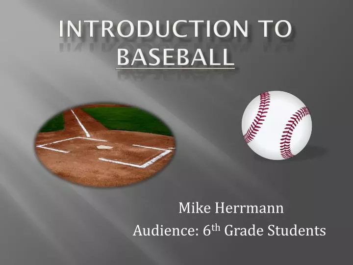 introduction to baseball
