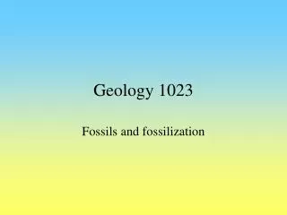 Geology 1023